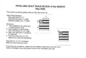 May Block of the Month directions