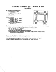 Junes Block of the Month